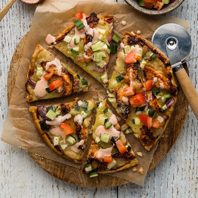 Butter Chicken Pizza