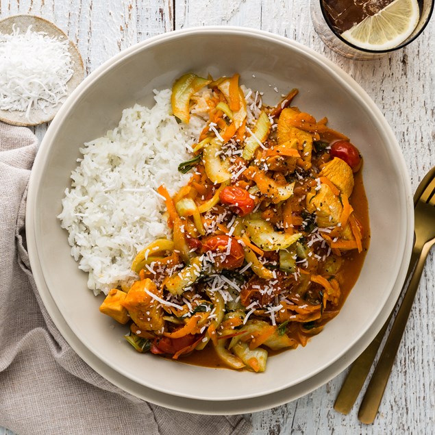 Coconut Chicken Curry with Basmati Rice