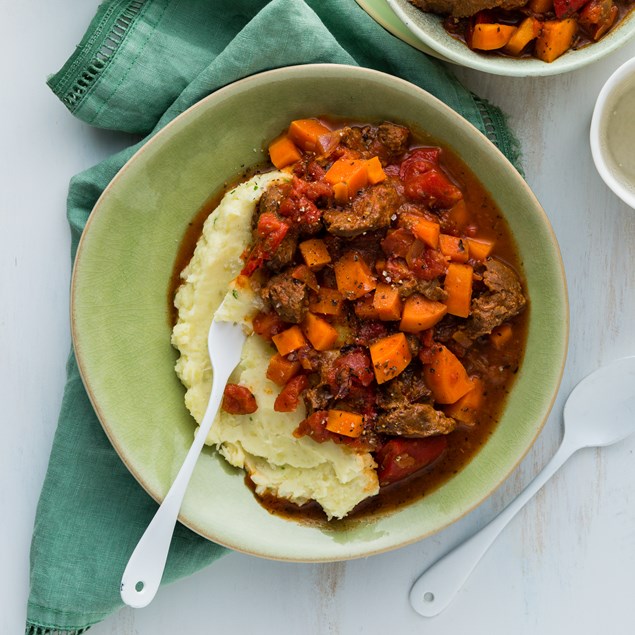 Italian Beef Brisket with Cream Cheese & Chive Mash