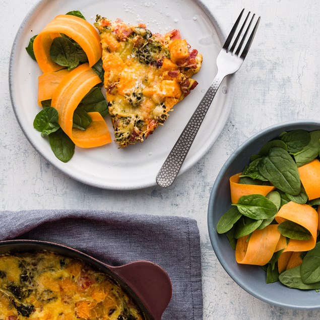 Bacon Frittata with Beetroot Relish