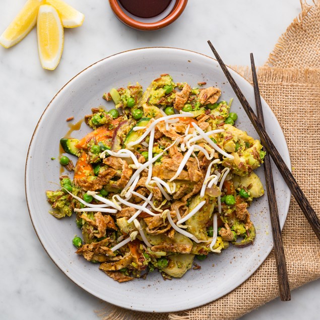 Chicken Red Rice Nasi Goreng with Kecap Manis