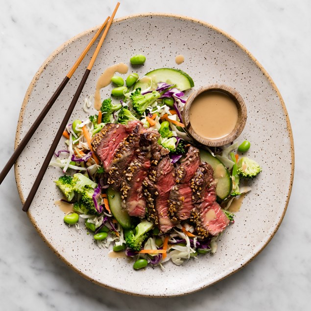 Japanese Beef Steak with Slaw & Miso