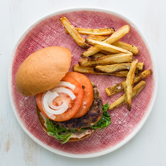 Beef Burgers with Fries