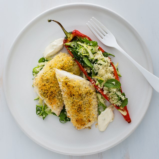 Lemon Pepper Fish with Stuffed King Sweetie