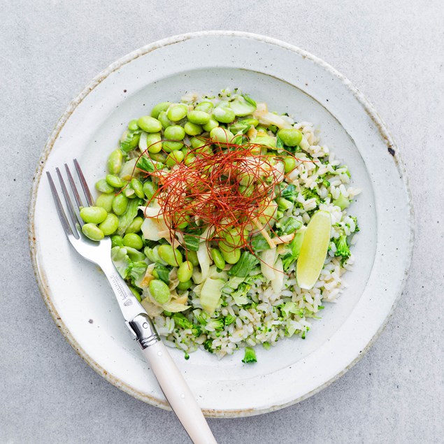 Thai Green Curry with Anise Rice and Chilli Floss