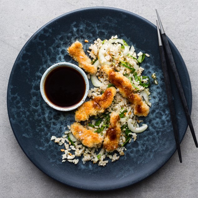 Chicken Katsu with Brown Rice 