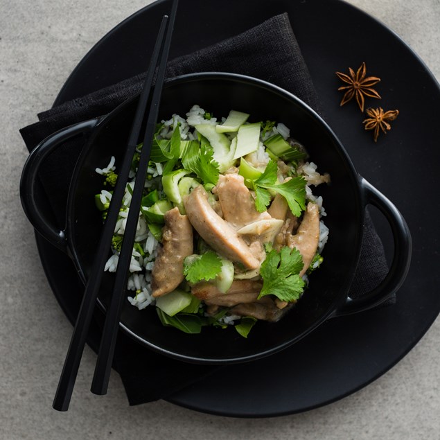 Thai Green Chicken Curry with Anise Rice