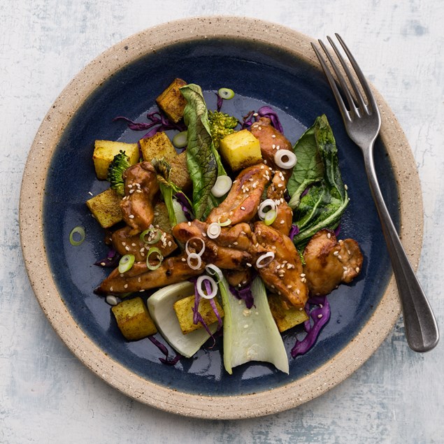 Hoisin Chicken with Sesame Potato