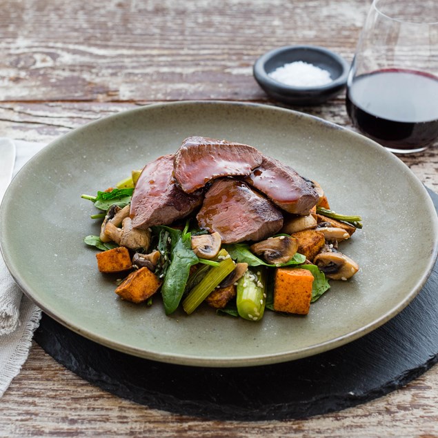 Venison Medallions with Chinese Five Spice Kumara