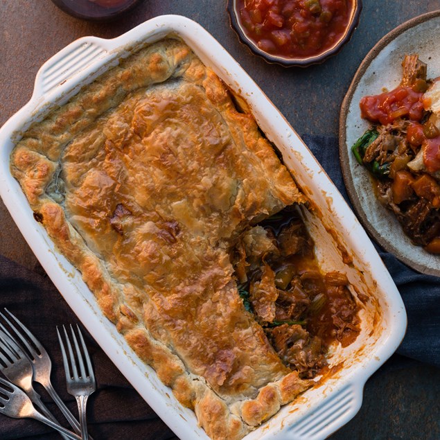 Pulled Lamb & Cheese Pie