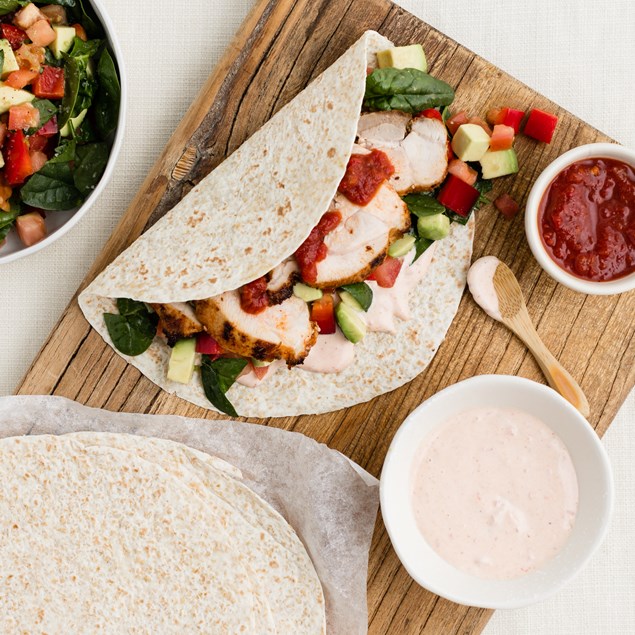 Smokin’ Mexican Chicken Taco with Salsa 
