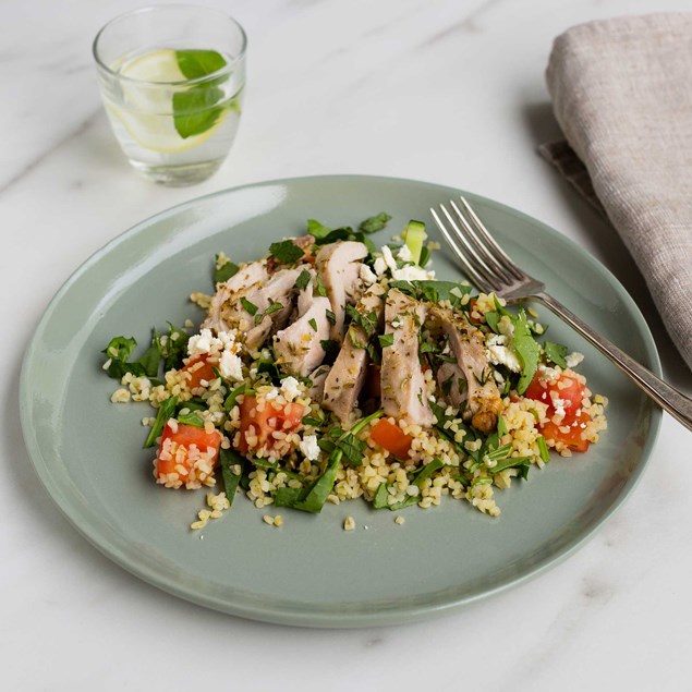 Greek Chicken and Bulgur Salad