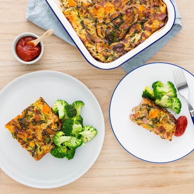 BACON, CHEESE AND MUSHROOM QUICHE