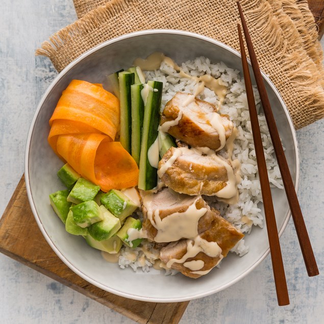 Teriyaki Chicken Bowl with Japanese Mayo