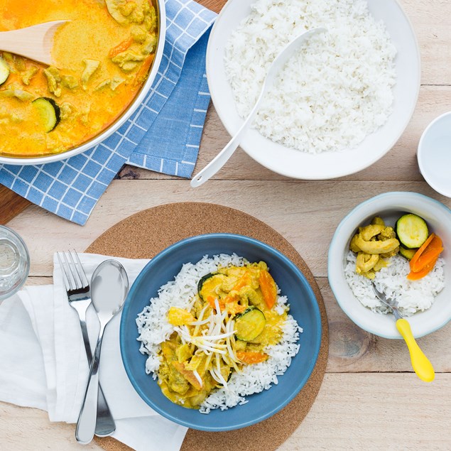 Thai Yellow Chicken Curry with Brown Rice