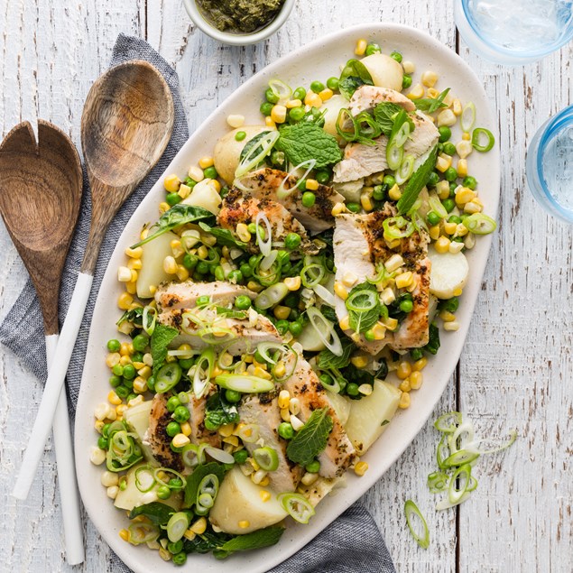 Chimichurri Chicken with Potato Salad