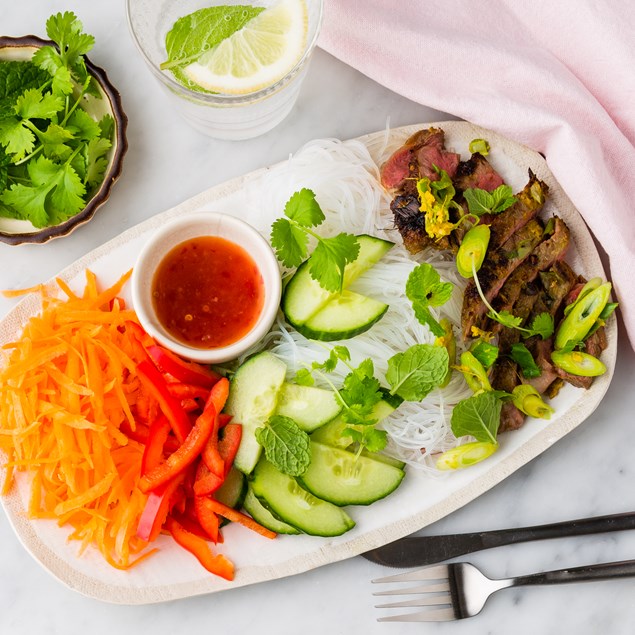 Lemongrass Beef with Vermicelli & Fresh Herbs