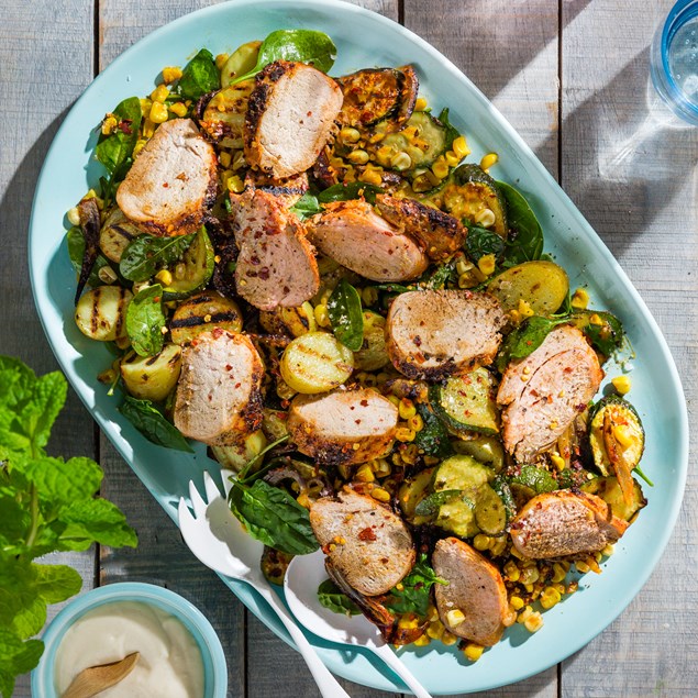 Pork Fillet with Braai Salt and Potato Salad