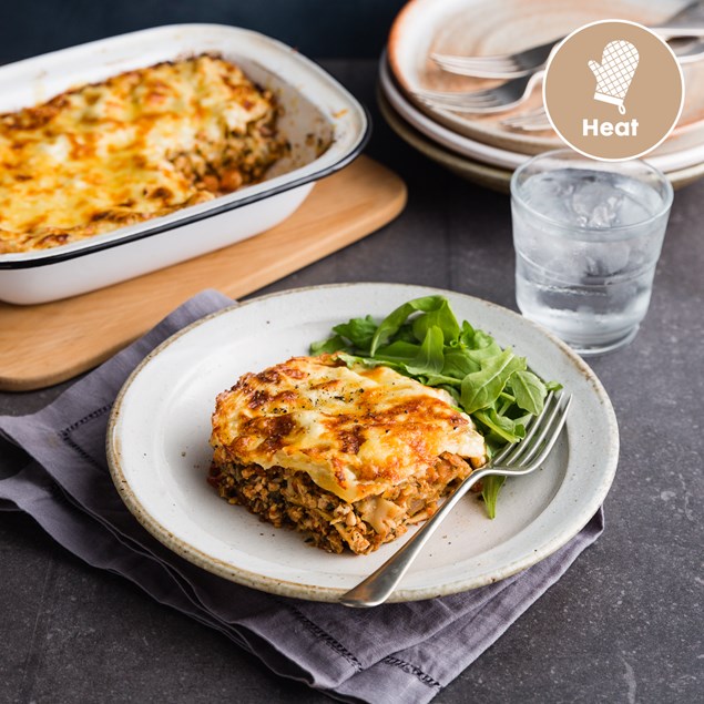 Chicken Lasagne with Garden Salad