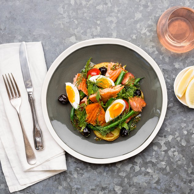 Smoked Salmon Niçoise with Olives and Dill