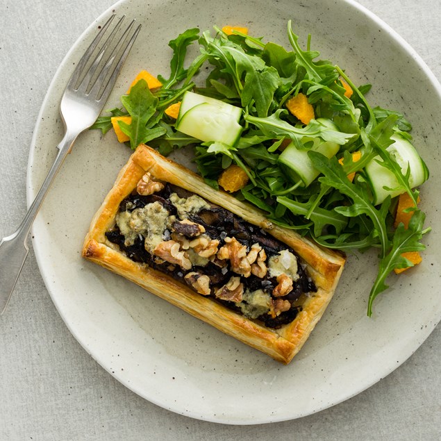 Blue Cheese, Leek and Portobello Mushroom Tarts