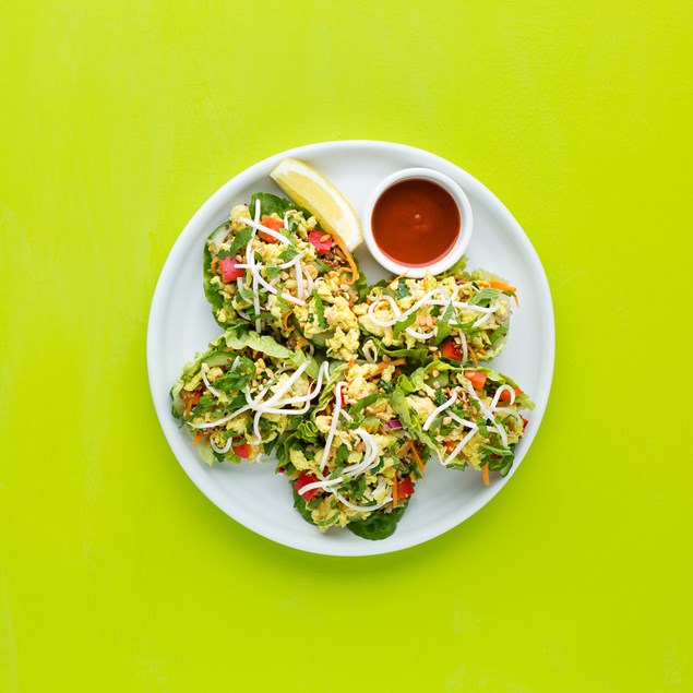 Vietnamese Chicken Laab Super Grain Lettuce Cups