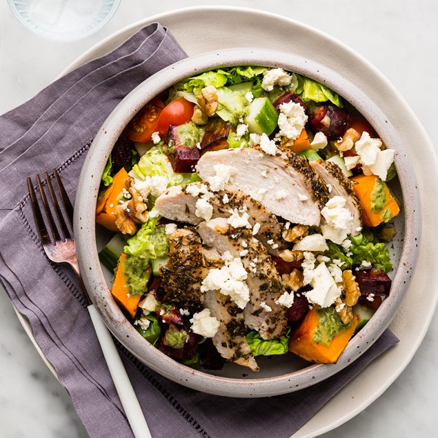 Chicken & Pumpkin Salad with Feta