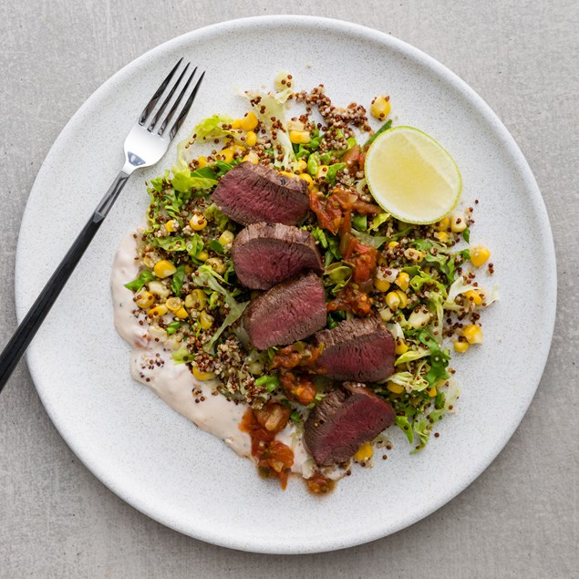 Mexican Venison with Quinoa Salad