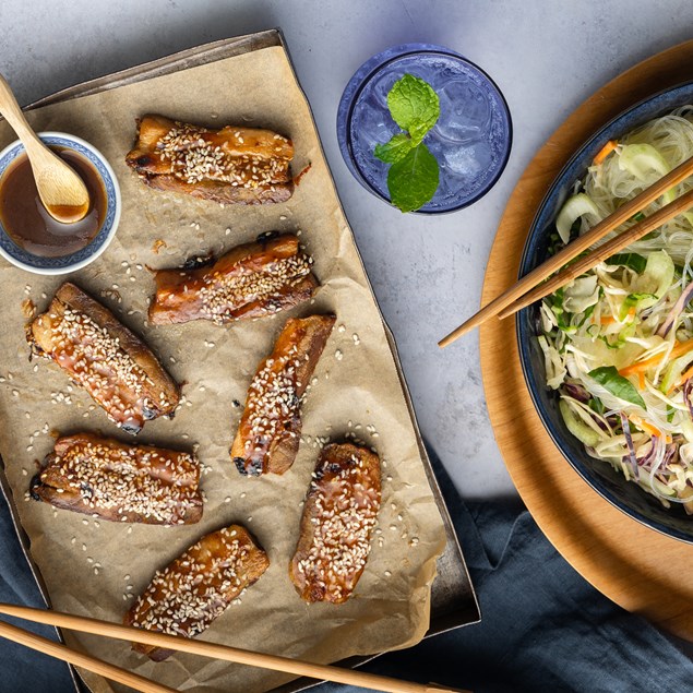 Glazed Pork Belly with Vietnamese Slaw