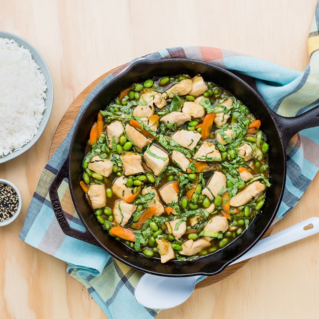 Teriyaki Chicken with Asian Vegetables and Jasmine Rice