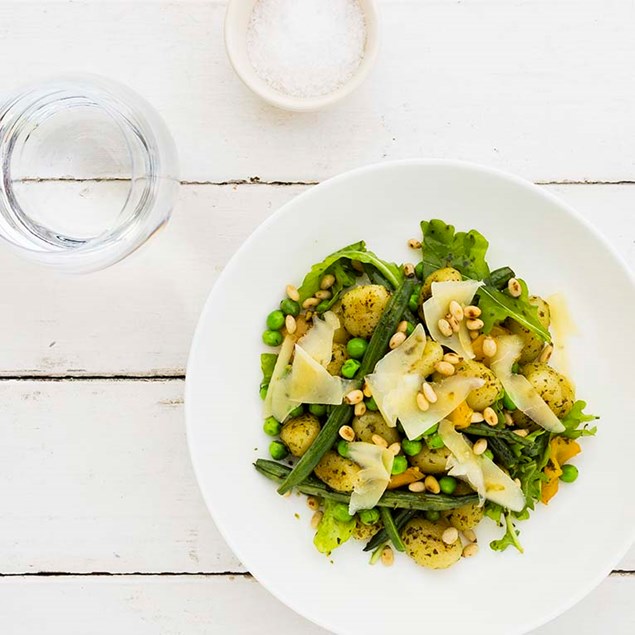 Rocket Pesto Gnocchi with Roasted Vegetables