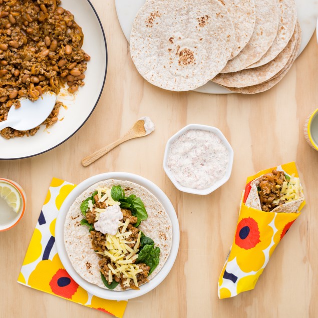 Soft Lamb Tacos with Mexican Sour Cream