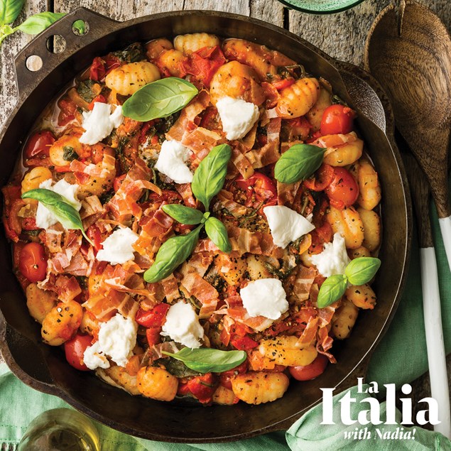 Italian Tomato Gnocchi with Crispy Bacon & Mozzarella