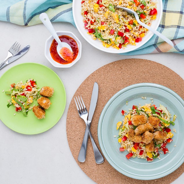 Pork Poppers with Asian Brown Rice Salad - My Food Bag