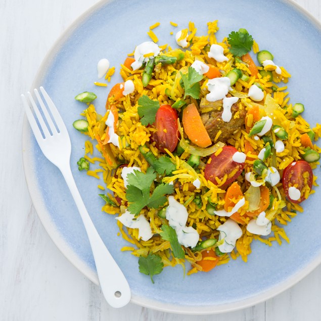 Sri Lankan-Spiced Chicken with Fragrant Kedgeree