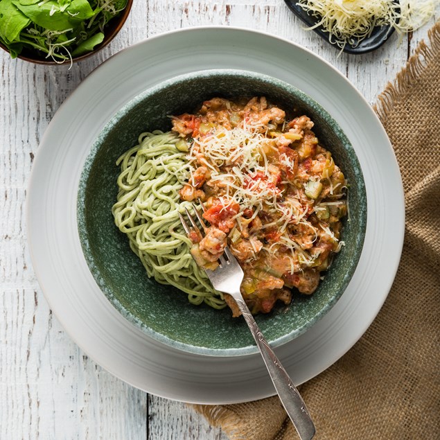 Chicken & Bacon Pasta with Creamy Leek Sauce