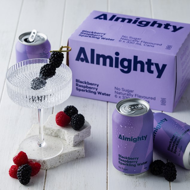 Almighty Blackberry Raspberry Sparkling Water - SINGLE CAN