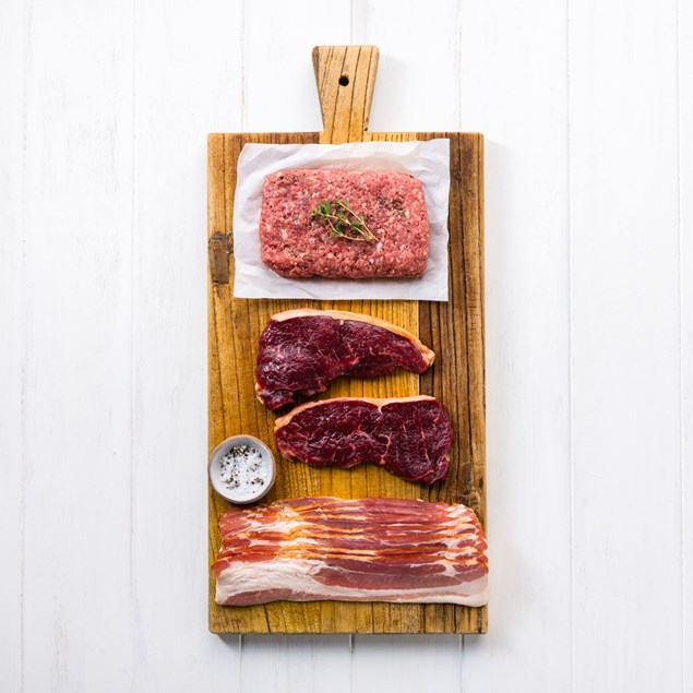 Beef And Bacon Butcher Meat Pack My Food Bag 