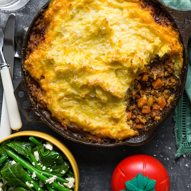 Classic Lamb Shepherd's Pie with Warm Greens & Feta