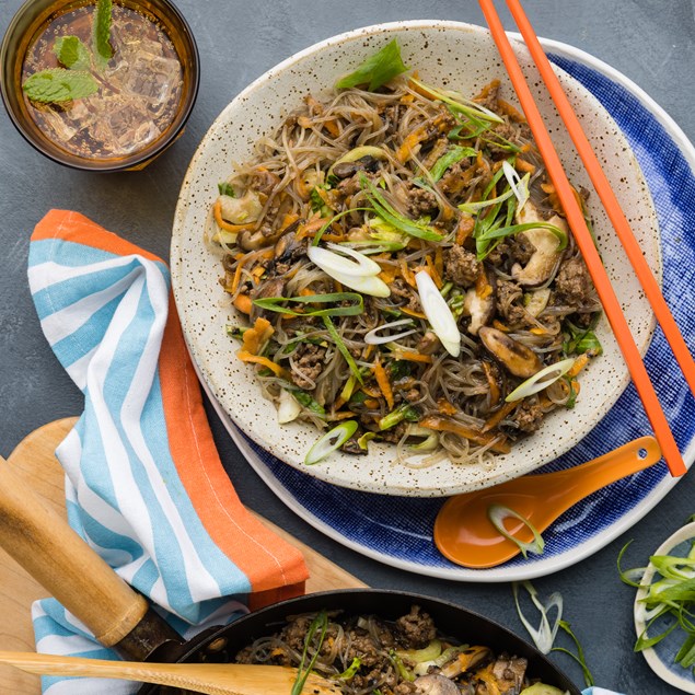 Beef Chop Suey with Vermicelli Noodles