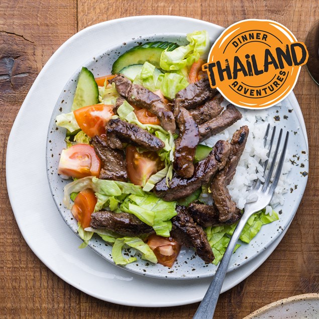 Thai Beef Salad with Soy, Ginger & Lemon Dressing