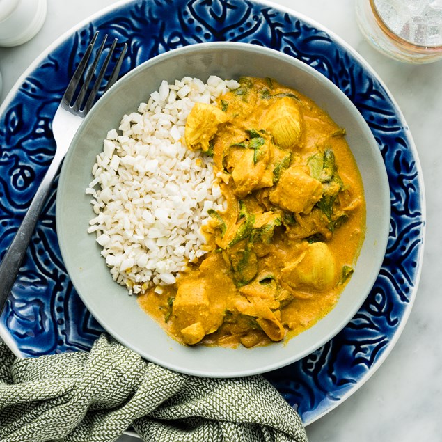 Ready Made Chicken & Spinach Korma with Cauliflower Rice - My Food Bag
