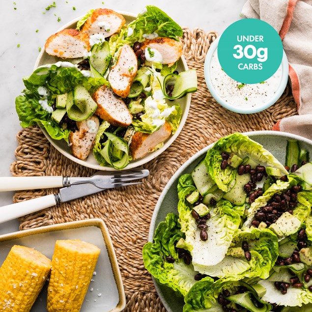 Southern Style Chicken Salad with Fresh Corn & Yoghurt Dressing