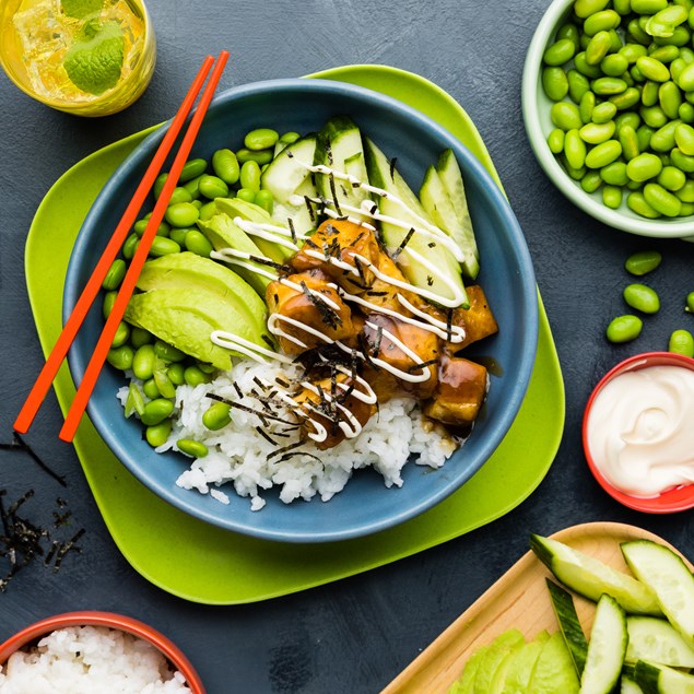 Teriyaki Tofu Donburi Bowl