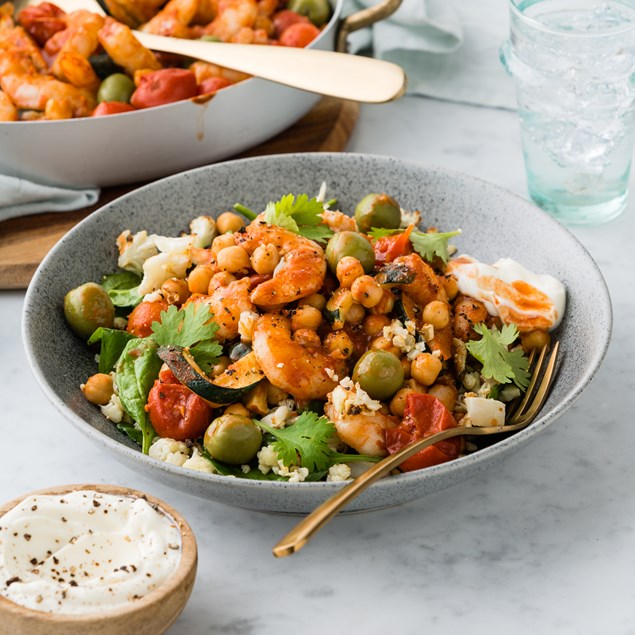 Fragrant Prawn Tagine with Cauliflower Couscous & Yoghurt