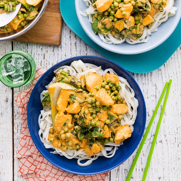 20-Minute Thai Chicken Curry with Rice Noodles