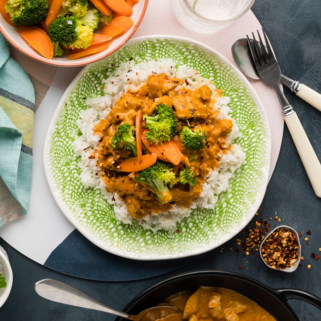 Ultimate Chicken Korma with Broccoli & Jasmine Rice - My Food Bag