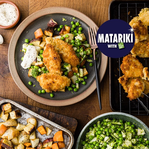 Crispy Chicken Strips with Horopito Tartare & Moemoe Potatoes