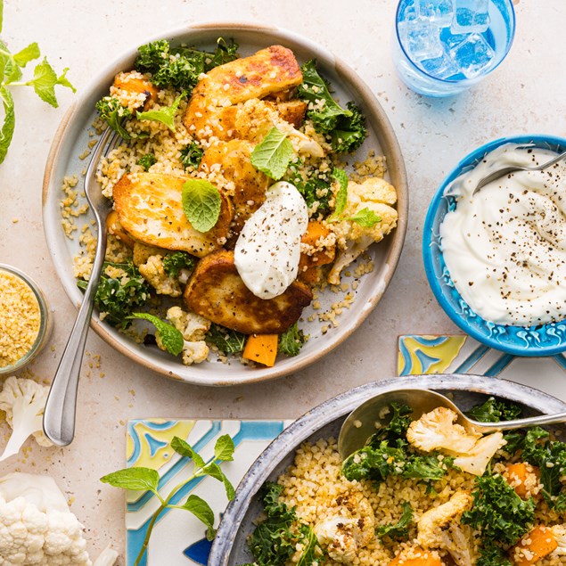 Moroccan-Spiced Haloumi with Roasted Cauliflower & Tabbouleh - My Food Bag