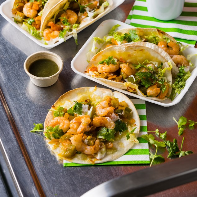 Waixican's Authentic Prawn Tacos with Cheesy Grilled Tortillas